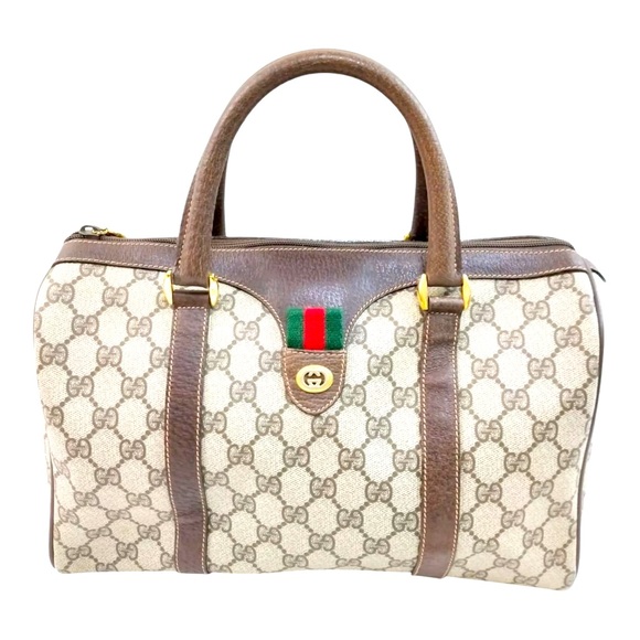 GUCCI SUPREME MONOGRAMSM Boston Bag in mint conditiont condition Authenticc - Picture 1 of 10